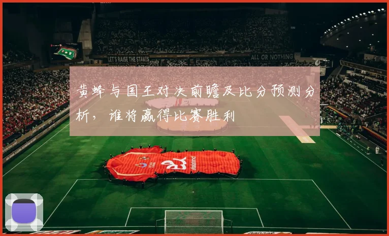 黄蜂与国王对决前瞻及比分预测分析，谁将赢得比赛胜利